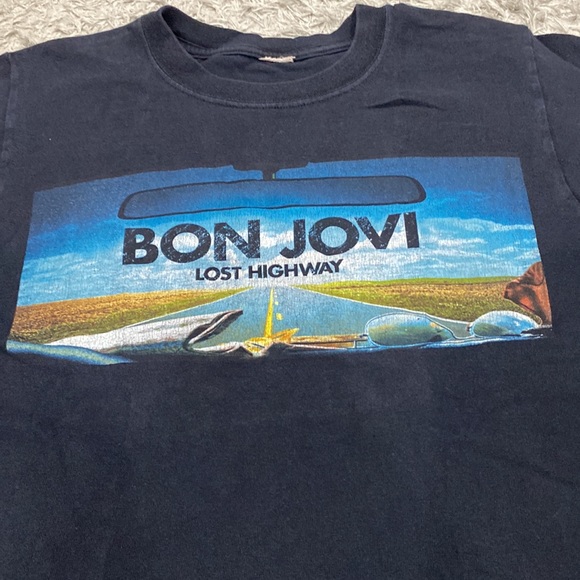 Unisex Graphic Tee Bon Jovi (Small to Medium) - Picture 2 of 5